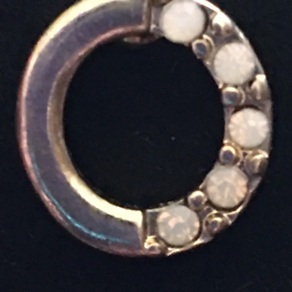 Vintage gold plated genuine opal pierced earrings